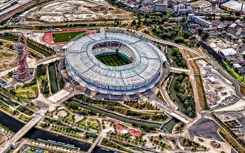 Atatürk Olympic Stadium, R, aerial view, turkish stadiums, Istanbul, Ataturk Olimpiyat Stadi, Istanbul Basaksehir Stadium, Turkey, HD wallpaper