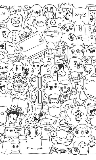 Cqrtoonwrf, cartoon, doodle, HD phone wallpaper | Peakpx