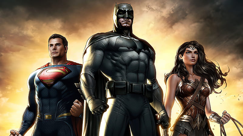 Dawn Of Justice Superheroes , batman, superman, wonder-woman, superheroes, artist, artwork, digital-art, artstation, HD wallpaper