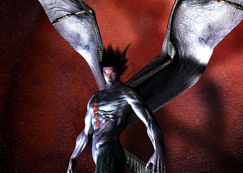 Devil Jin TTT2 modificado Personagem masculino pequeno com asas, png