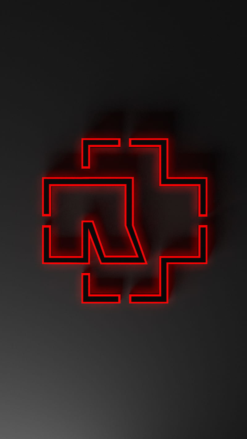 Rammstein Logo, digital art, art work, artist, music, HD phone wallpaper