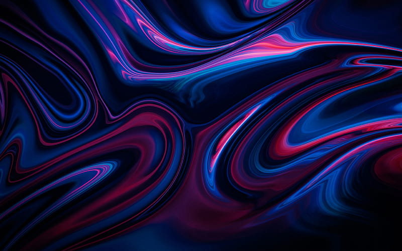 blue 3D waves, artwork, wavy backgrounds, waves textures, 3D textures, background with waves, 3D waves textures, blue backgrounds, HD wallpaper