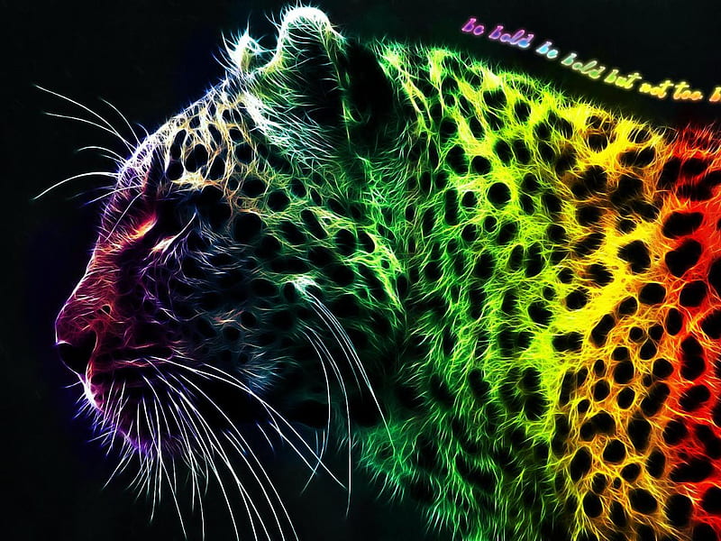 Tigre colorido, rojo, verde, extinto, color, tigre, azul, Fondo de pantalla  HD | Peakpx