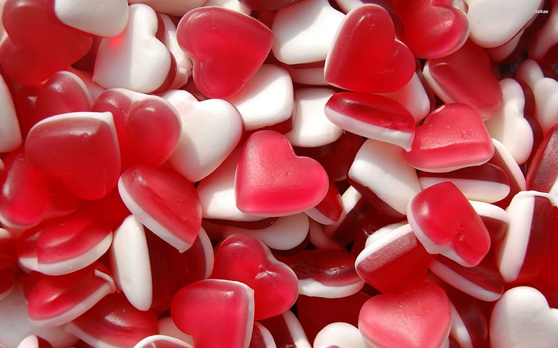 Sweetheart Gummies Texture, graph, candy, corazones, texture, HD wallpaper