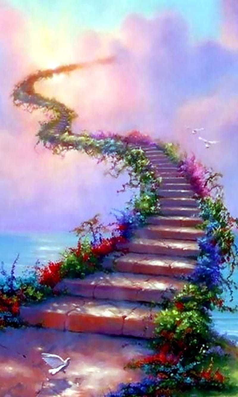 Stairway To Heaven, jesus, love, prayers, HD phone wallpaper