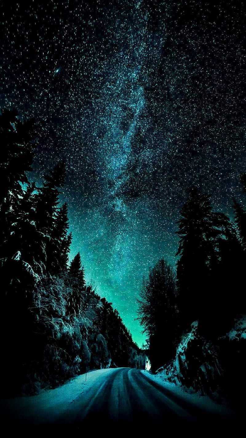 Space, night, geometry, stars, HD phone wallpaper