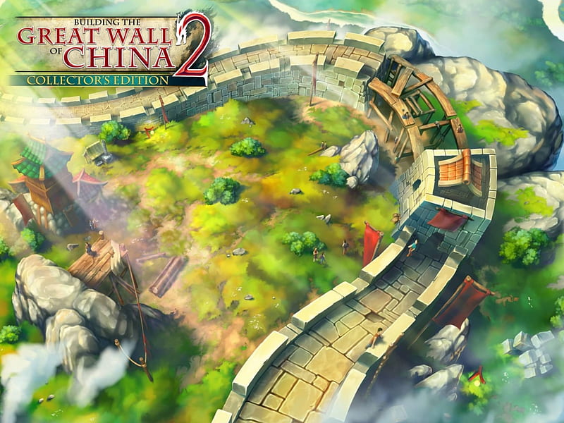 Building the Great Wall of China 2, cool, video game, puzzle, fun, time management, HD wallpaper