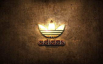 HD adidas golden logo wallpapers Peakpx