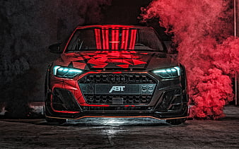 ABT Audi A1, 1 Of 1, 2019, exterior, front view, tuning A1, ABT, new black A1, German cars, Audi, HD wallpaper