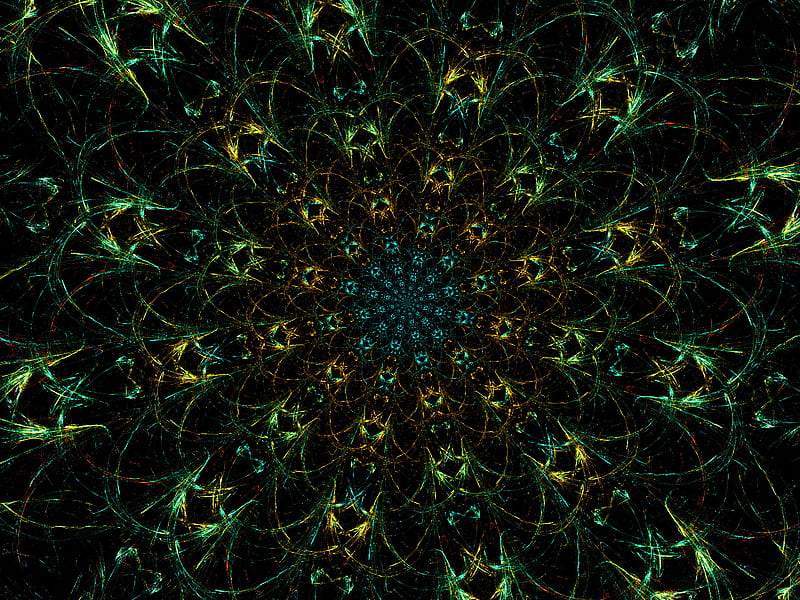 fractal, abstraction, pattern, motley, kaleidoscope, HD wallpaper