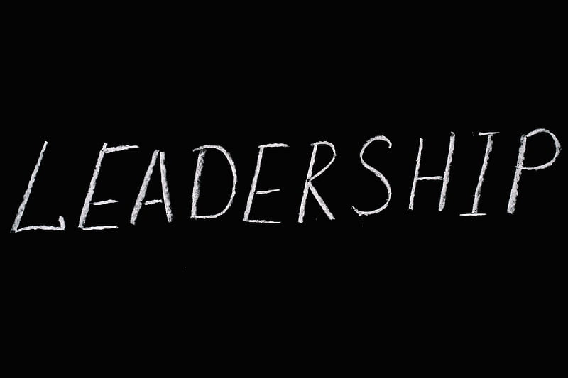Leadership Lettering Text on Black Background, HD wallpaper