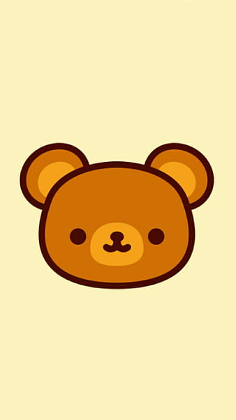 Kawaii, bear, cute, yellow, HD phone wallpaper | Peakpx