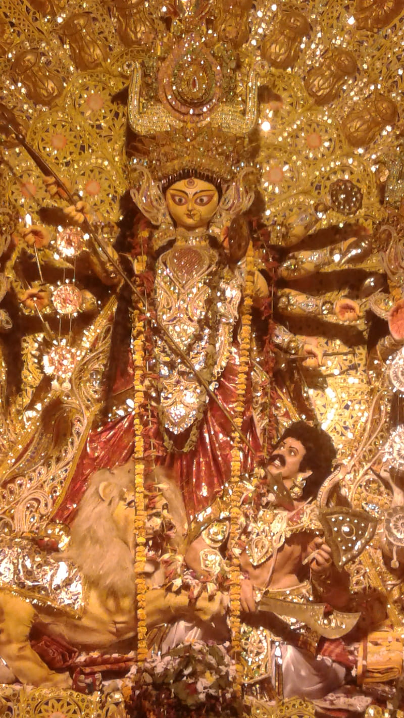 Shabek Durga Puja, durga puja, kolkata, rashbehari, spiritual, HD phone wallpaper