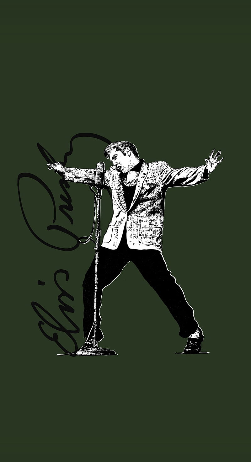Elvis Presley, the king, performer, singer, rock and roll, HD phone wallpaper