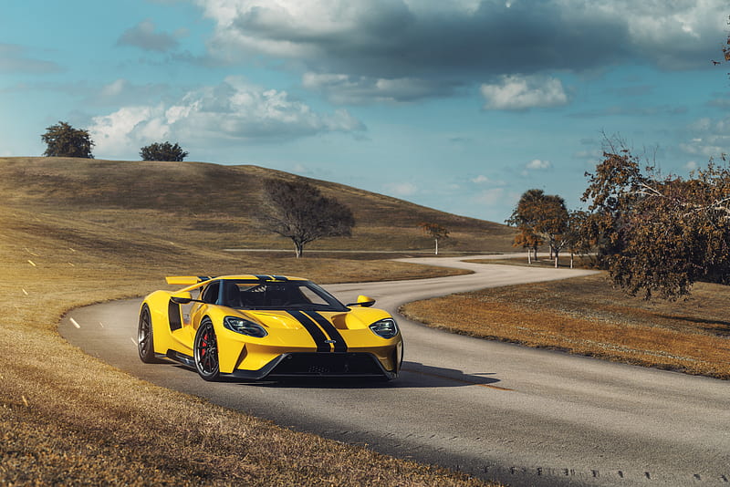 / ford gt, ford, 2019 cars, , , , , yellow, HD wallpaper