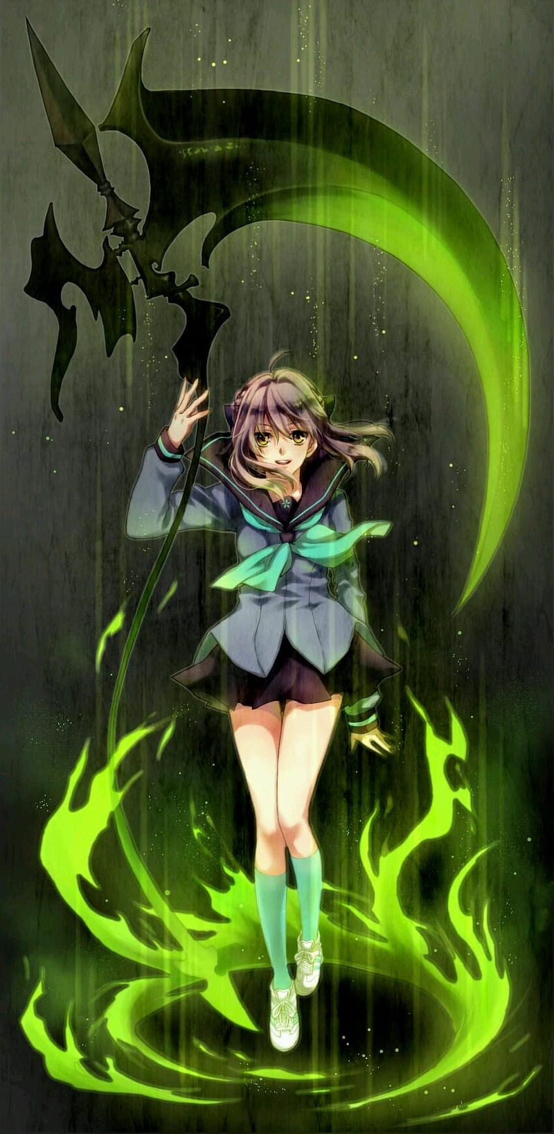 Anime 私 / Twitter, Green Anime Girl, HD phone wallpaper | Peakpx