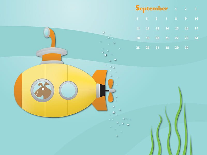 Yellow Submarine-September 2011-Calendar, HD wallpaper