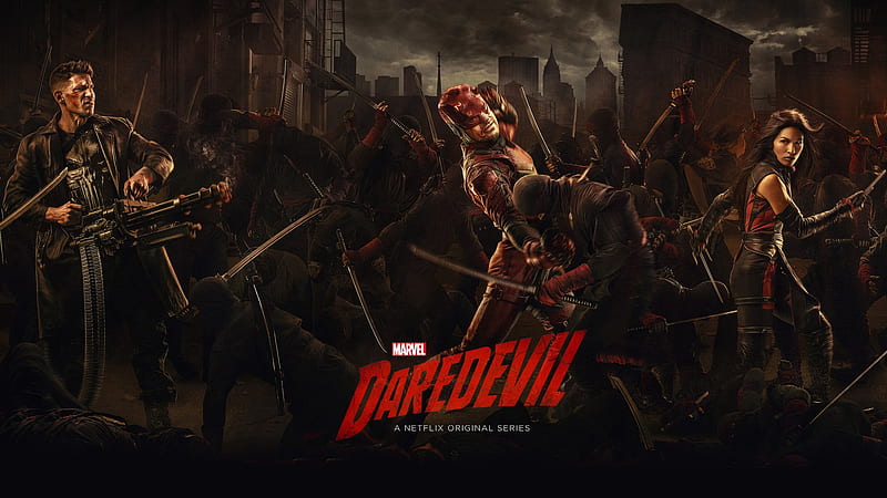 TV Show, Daredevil, Elektra (Marvel Comics), Punisher, HD wallpaper
