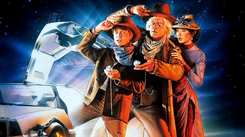Back To The Future, Back To The Future Part III, Dr. Emmett Brown, Marty McFly, HD wallpaper