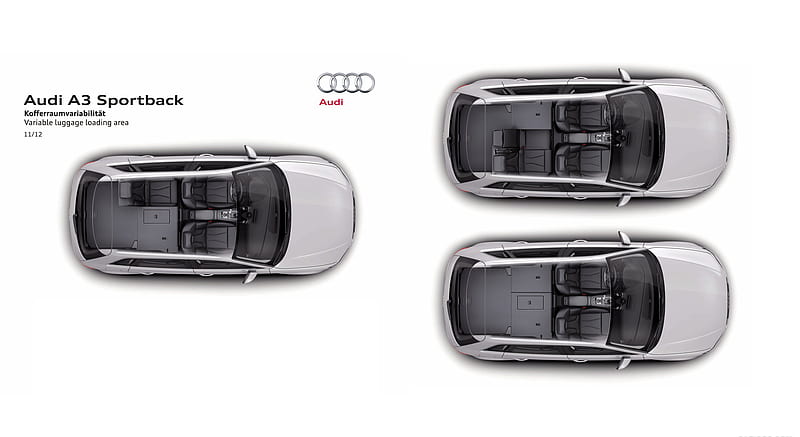 2013 Audi A3 Sportback S Line Variable Luggage Loading Area , car, HD wallpaper