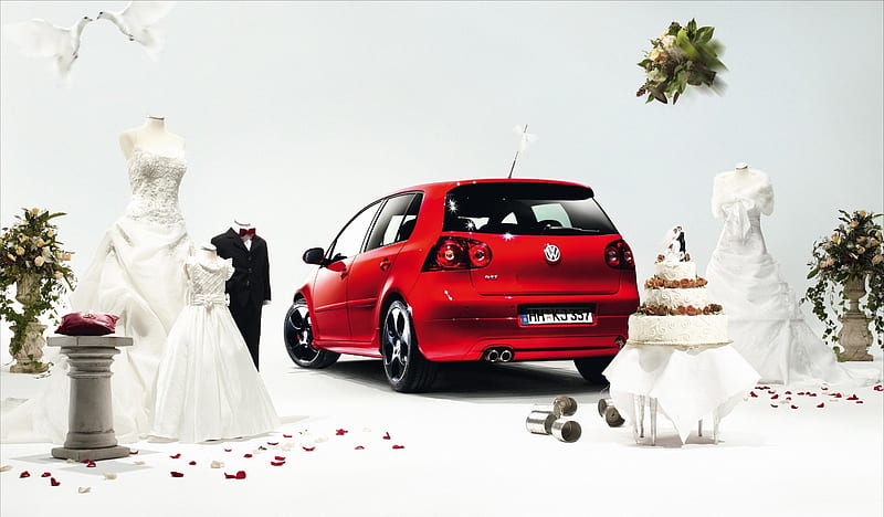 :), red, cake, add, car, commercial, advertise, wedding, white, HD wallpaper
