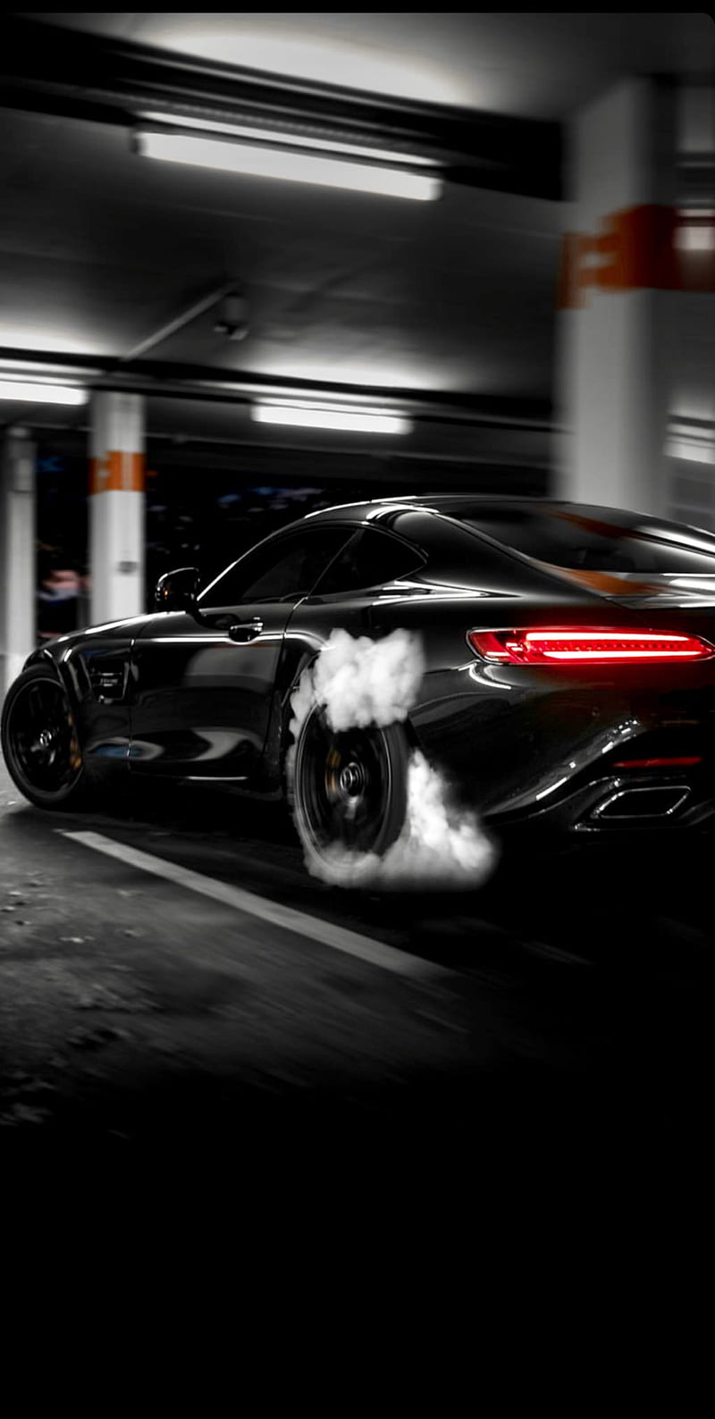 Mercedes, speed, drift, tuning, black, HD phone wallpaper | Peakpx