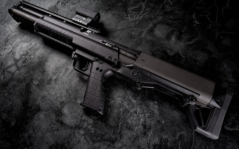 Kel-Tec KSG, pump action shotgun, American weapons, rifles, HD wallpaper