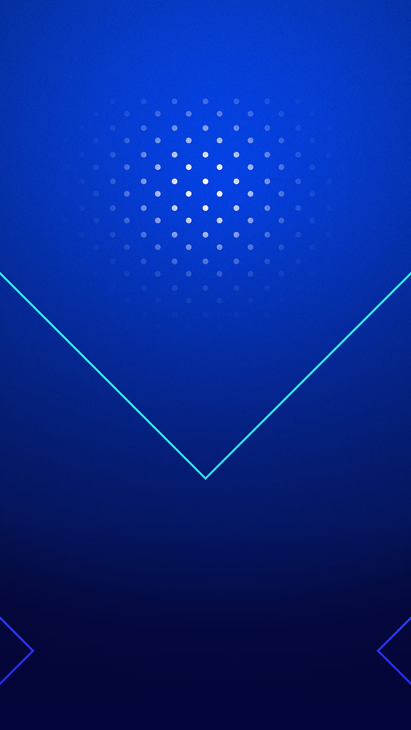 Blue background, abstract, background, blue, circular, dots, gaming, geometric shapes, haft tone, shades, HD phone wallpaper