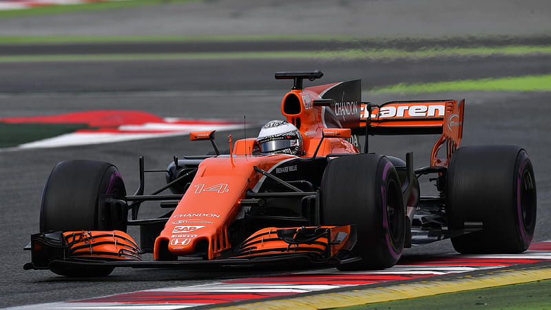 Fernando Alonso McLaren Formula 1, 2017 cars, Formula 1, F1, HD wallpaper
