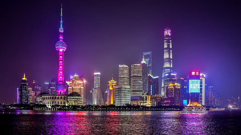 Cities, Shanghai, Cityscape, Skyscraper, HD wallpaper