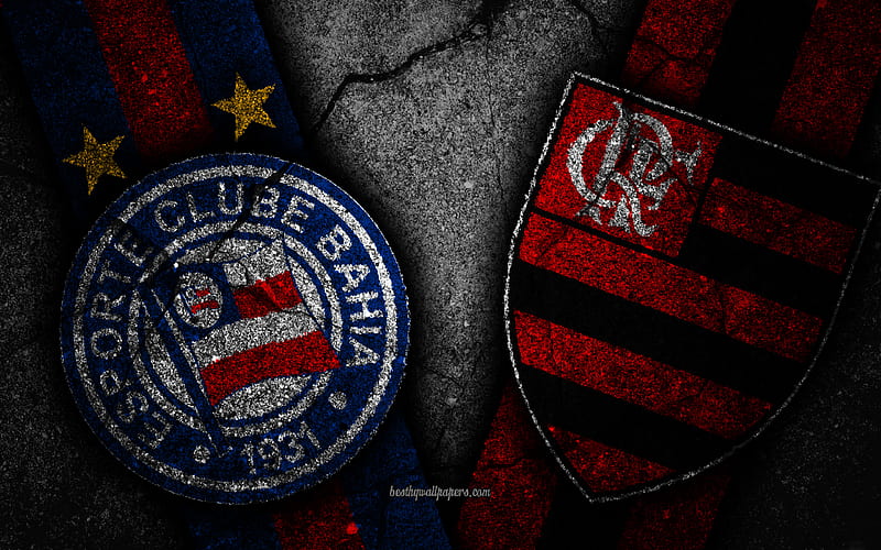 Bahia vs Flamengo, Round 27, Serie A, Brazil, football, Bahia FC, Flamengo FC, soccer, brazilian football club, HD wallpaper