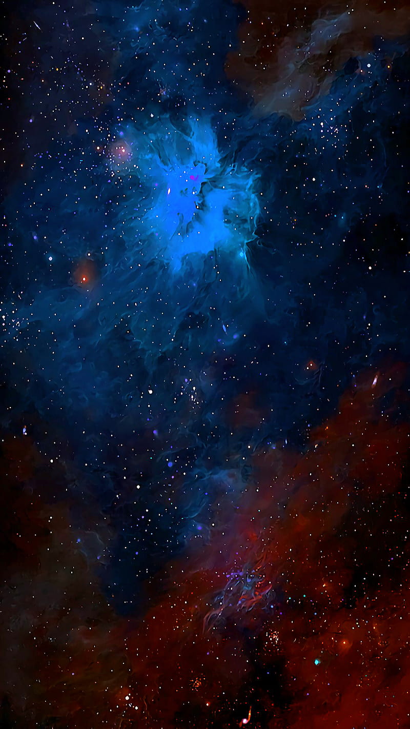 Space, galaxy, nebula, night, sky, star, HD phone wallpaper