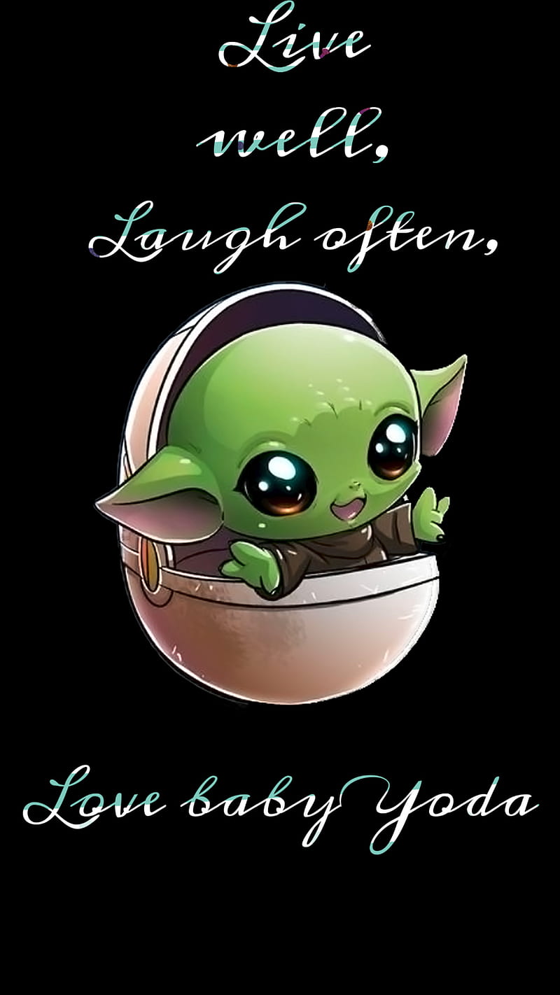 Livelaughlove Yoda , baby, child, cute, laugh, live, love, mandalorian, star, the, HD phone wallpaper