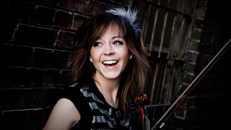 Lindsey Stirling Gorgeous, girls, happy, music, lindsey-stirling, HD wallpaper