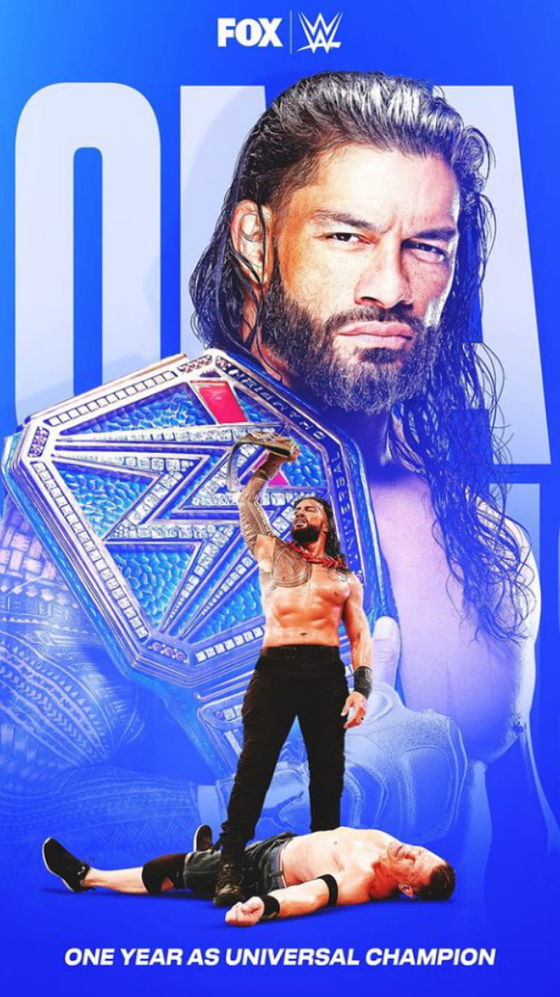 WWE Roman Reigns, organ, electric blue, HD phone wallpaper