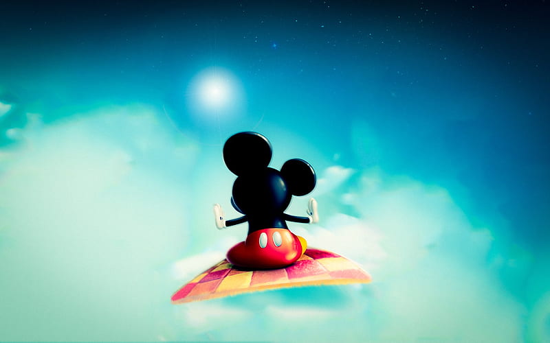 Mickey Mouse Carpet, mickey-mouse, graphics, cartoons, HD wallpaper