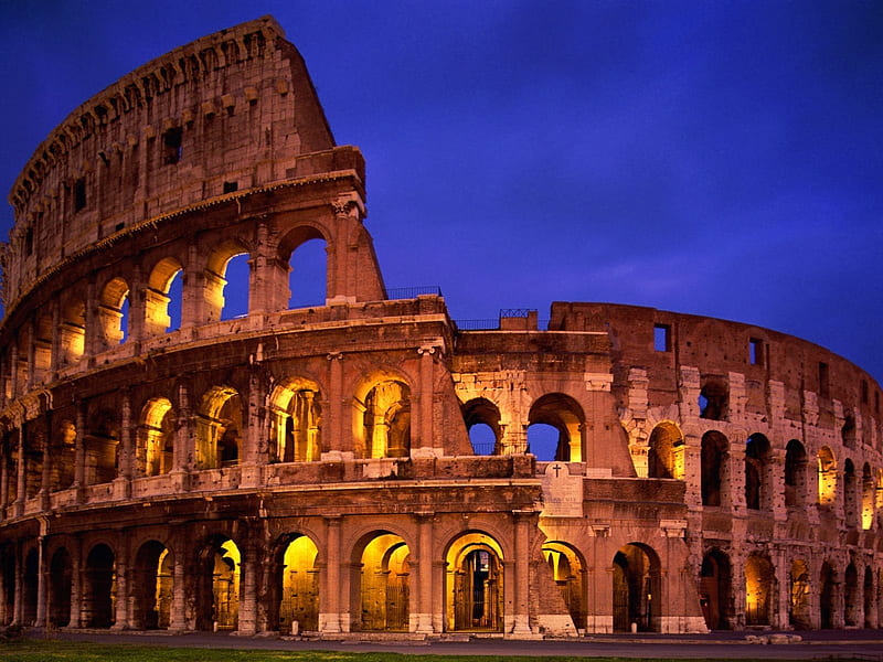 The Colosseum Rome Italy-graphy selected fourth series, HD wallpaper