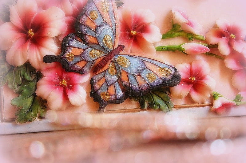 ✫Depth of Field Experiments✫, experimention, lovely, colors, bonito, softness beauty, creative pre-made, invertebrates, graphy, butterfly, depth of field, plants, flowers, nature, butterfly designs, animals, HD wallpaper