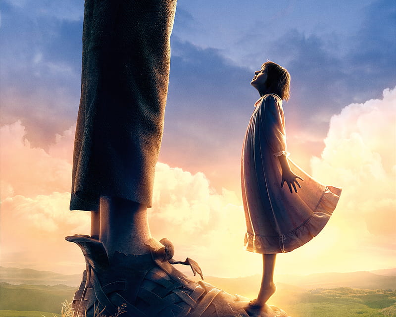 The BFG (2016), poster, fantasy, movie, girl, copil, child, the big friendly giant, HD wallpaper