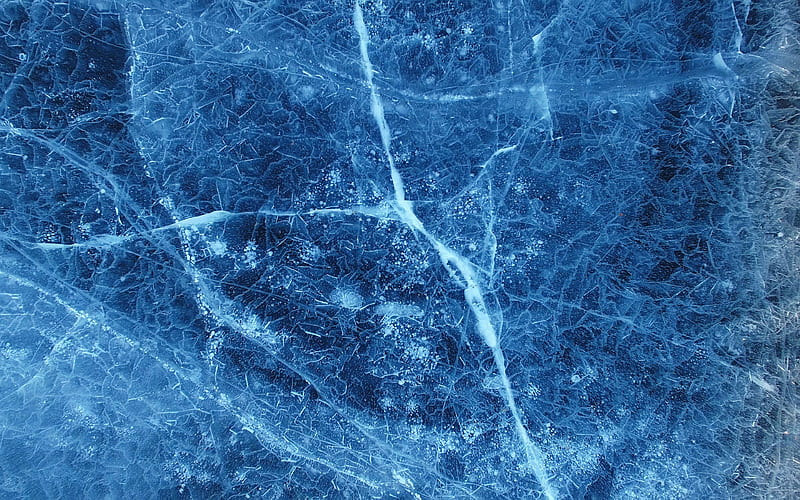 blue ice texture ice cracks, macro, blue ice background, ice, frozen water textures, blue ice, ice textures, arctic texture, HD wallpaper