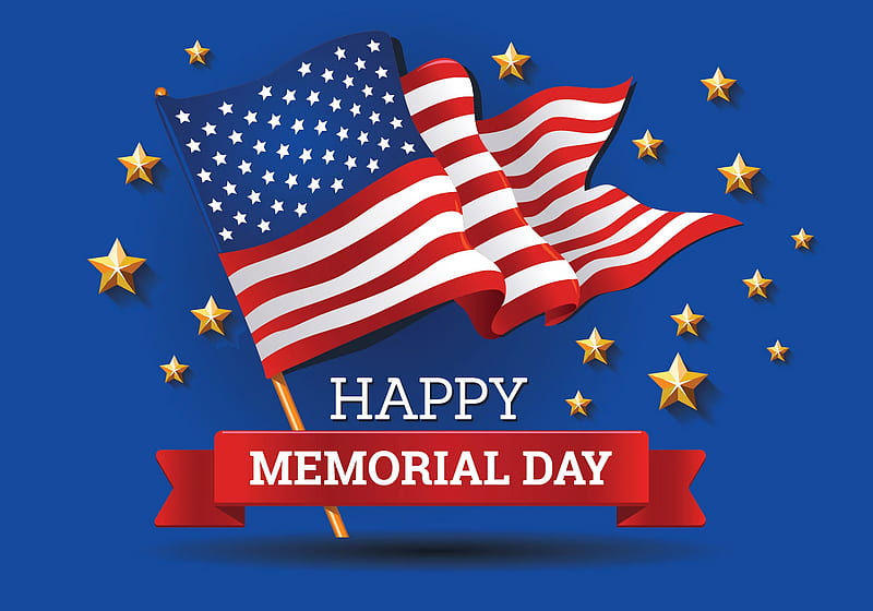 Holiday, Memorial Day, American Flag, Happy Memorial Day, HD wallpaper