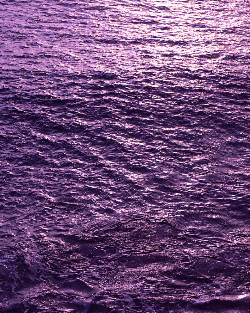 waves, ripples, water, surface, purple, HD phone wallpaper