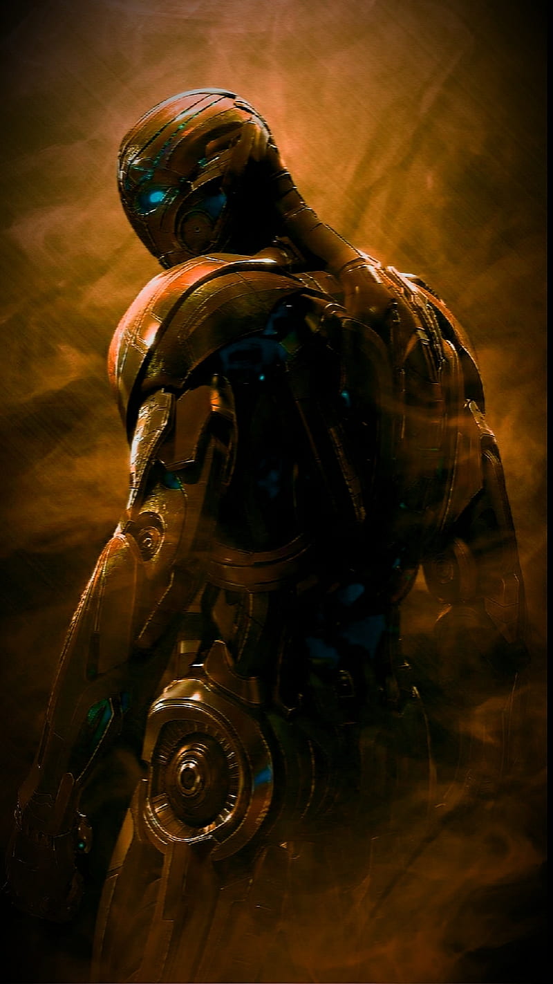 Ultron, cool, gold, graplenn, iron man, marval, movie, nice, tv, HD phone wallpaper