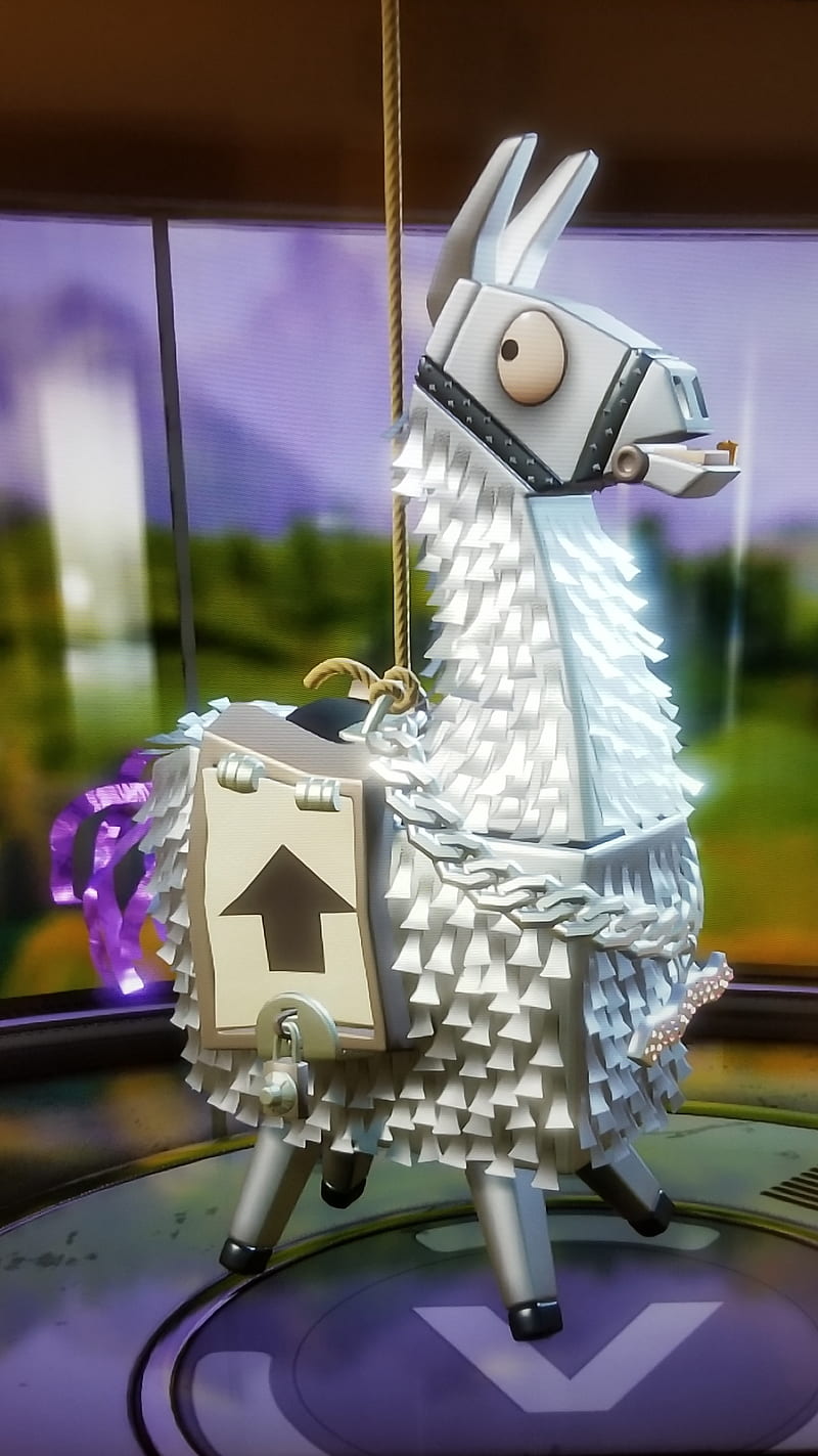 Silver Llama, fortnite, HD phone wallpaper