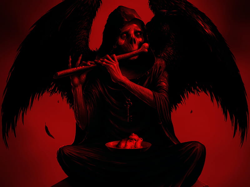 rnb-3-Reaper, black, red, reaper, fantasy, HD wallpaper