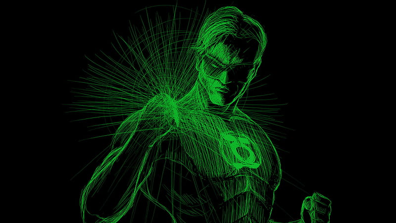Green Lantern Arts, green-lantern, artist, artwork, digital-art, HD wallpaper
