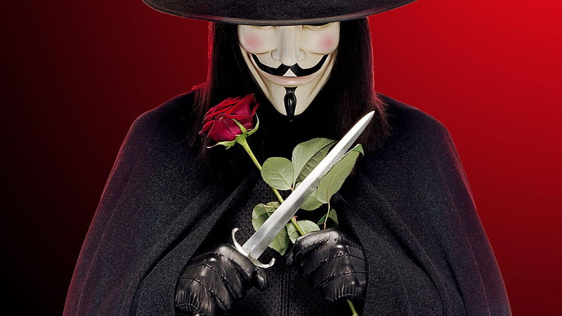 V for Vendetta DAGGER MASK ROSE HD wallpaper  Peakpx