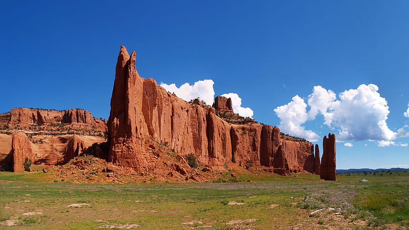 Todilto Navajo, New Mexico, mountain, rocks, desert, usa, landscape, HD wallpaper