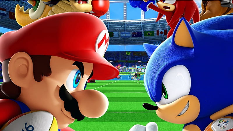 Mario Sonic At the Rio 2016 Olympic, HD wallpaper