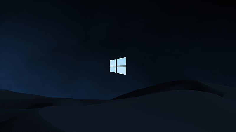Windows 10 Clean Dark background, HD wallpaper
